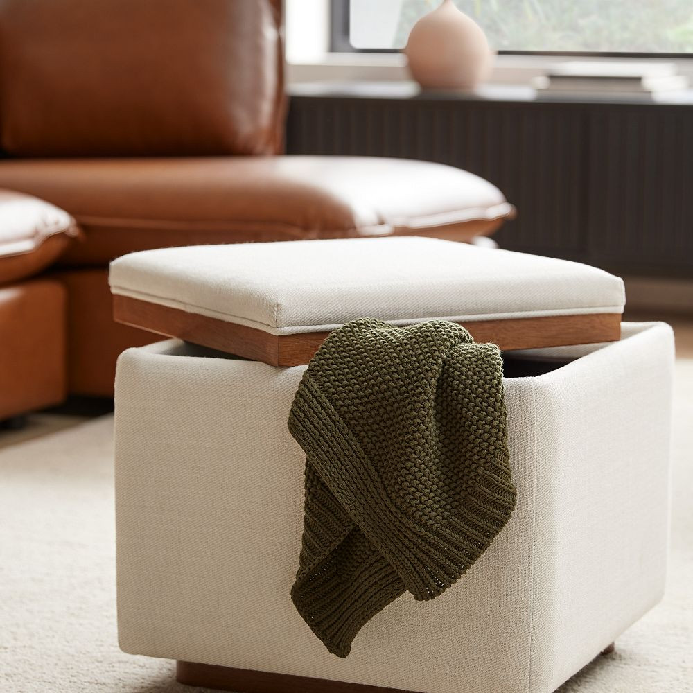 Bowman Storage Ottoman | West Elm (US)