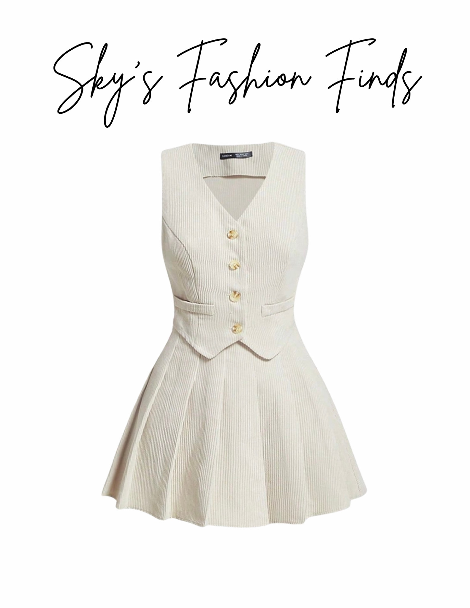 Two piece vest-skirt set 🔥

#LTKFindsUnder100 #LTKStyleTip