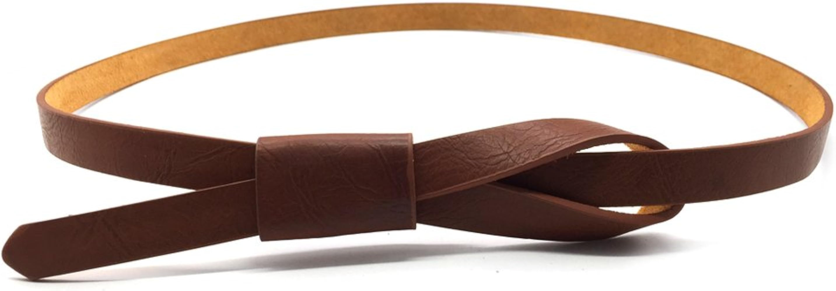 maikun Womens Adjustable Leather Belts Fashion Skinny Minimalism Waist Strap 7 Colors | Amazon (US)