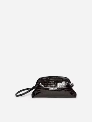 Croco-Embossed Clutch – Brown – Women – ARKET GB | Arket UK