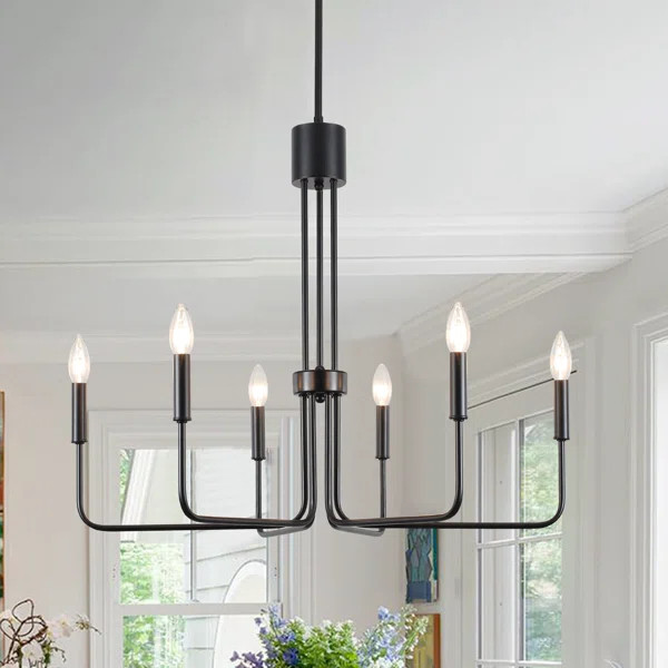 Velleda 6 / 8 - Light Modern Minimalist Candlestick Island Chandelier Transitional Pendant Light... | Wayfair North America