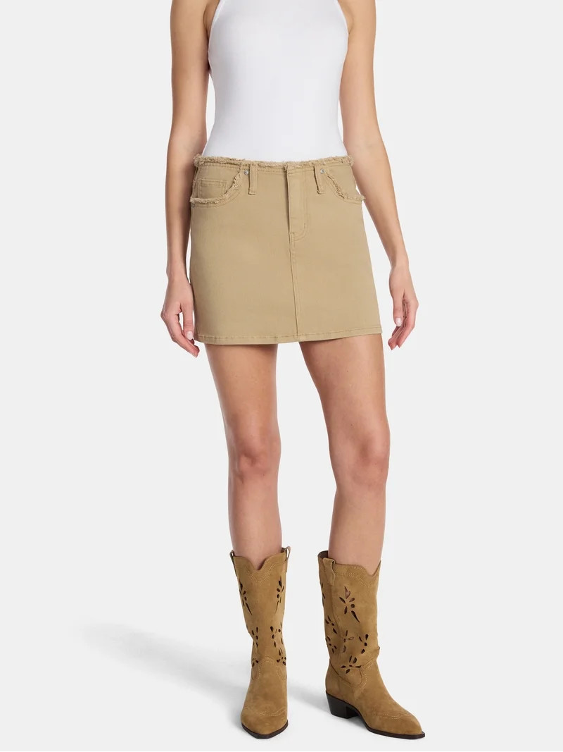 Madden NYC Women's Fray Mini Skirt, Sizes XXS-XXL | Walmart (US)