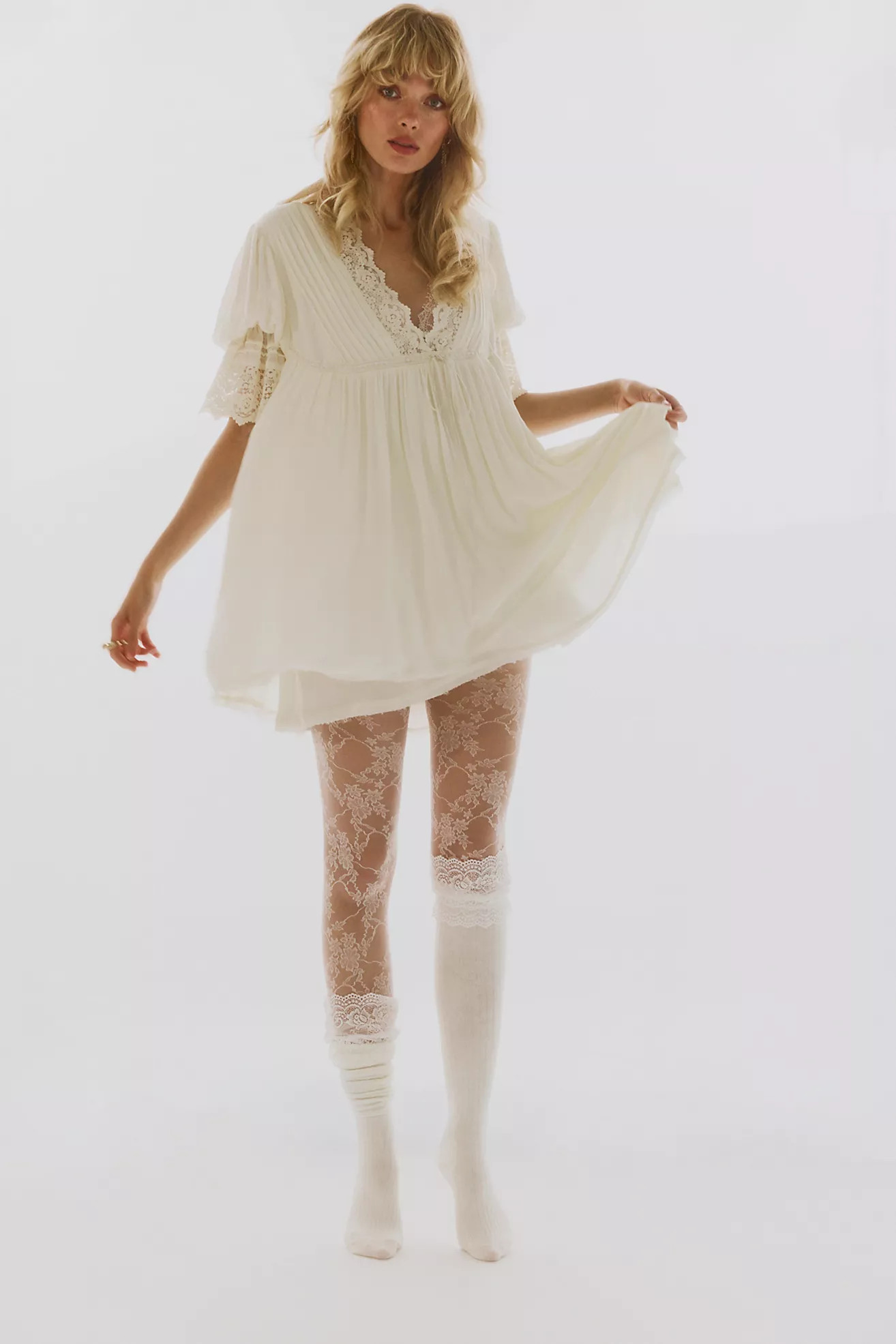 Viola Lace Over-The-Knee Socks | Free People (Global - UK&FR Excluded)