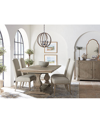 Furniture Rachael Ray Monteverdi Dining Furniture, 5-Pc. Set (Table & 4 Upholstered Side Chairs) ... | Macys (US)