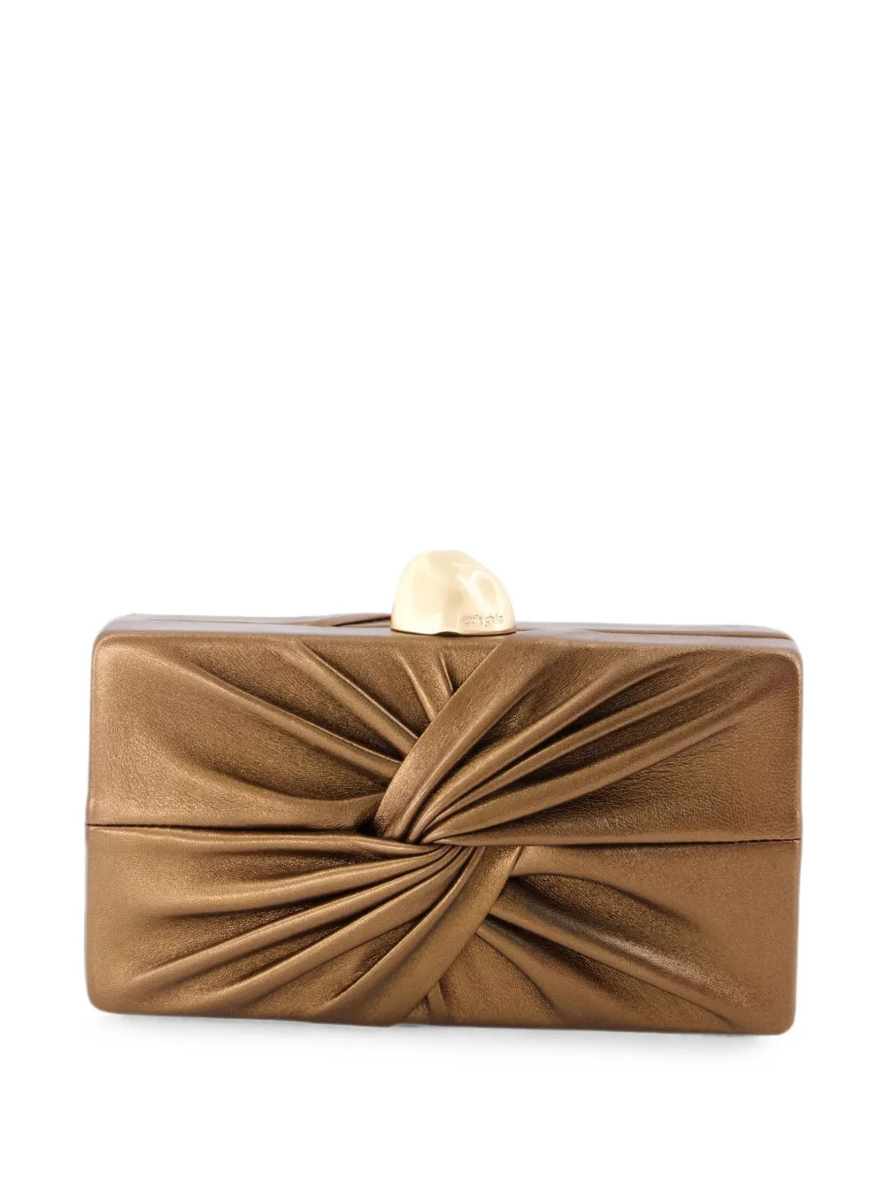 Cult Gaia Lisse clutch bag - Brown | Farfetch Global