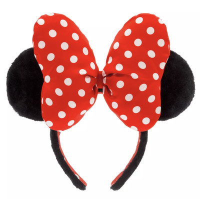 Disney Parks Minnie Mouse Plush Polka Dot Ear Headband for Adults New With Tag | eBay US