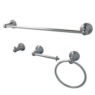 Kingston Brass Classic 4-Piece Bath Hardware Set in Chrome YBAHK192478C | The Home Depot