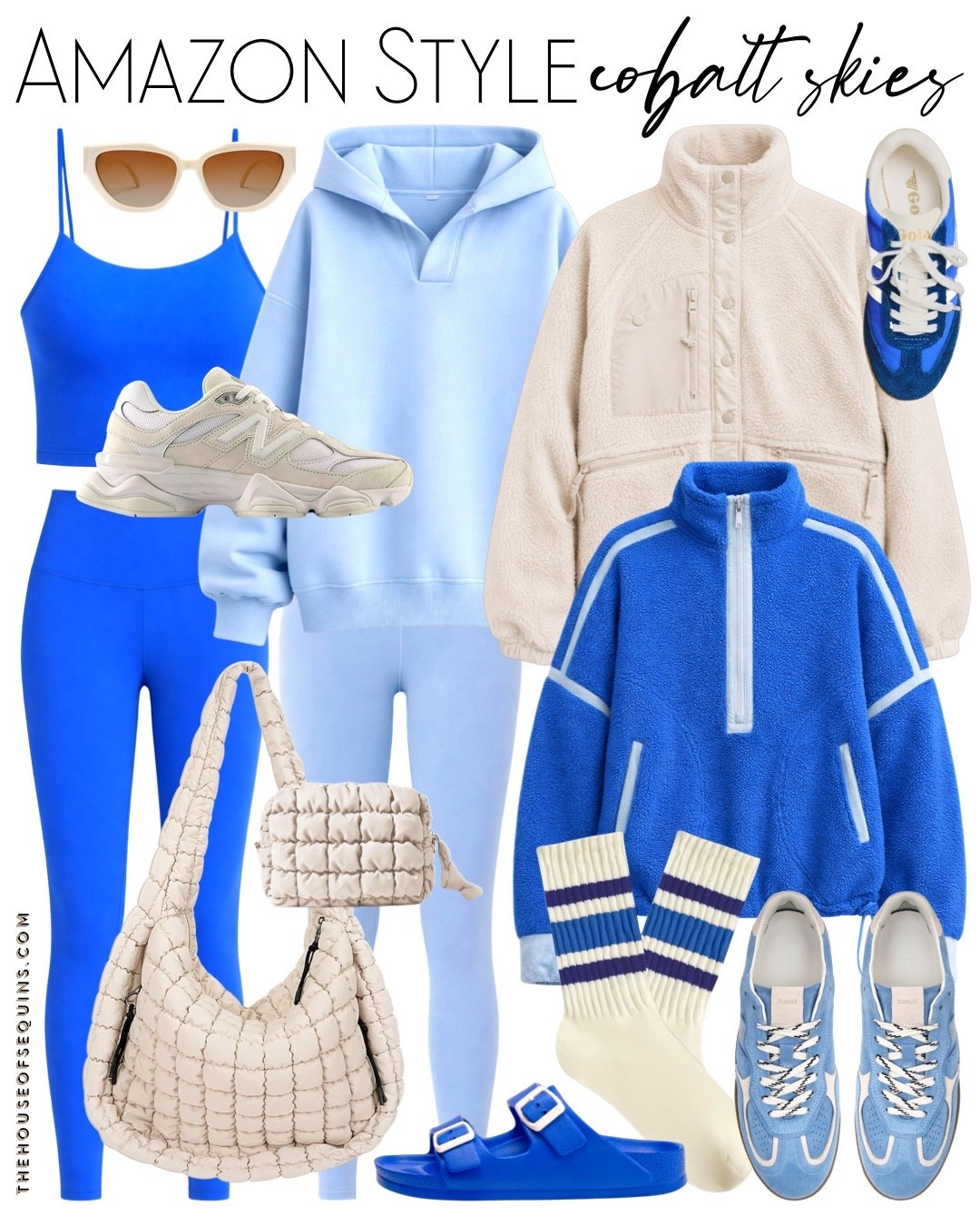 Shop Amazon athleisure and casual spring outfit finds! AmazonActivewear, Free people jacket look for less, cobalt blue matching set, seamless leggings, quilted puffer bag, Birkenstock sandal look for less, gola sneakers, New Balance 9060, alohas sneakers

#LTKgrwm #LTKdayinmylife #LTKActive