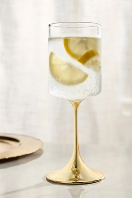 Morgan Metallic Wine Glasses, Set of 4 | Anthropologie (UK)