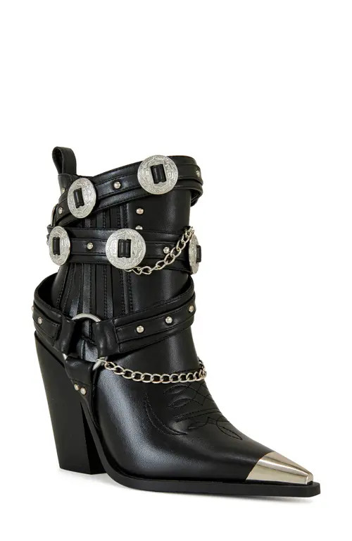 AZALEA WANG Riggins Studded Bootie in Black at Nordstrom, Size 9 | Nordstrom