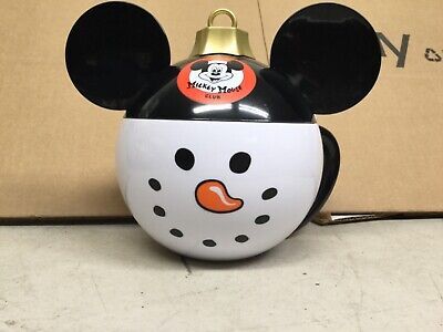 New Mickey Mouse Club Snowman XMAS Plastic Ornament Cup Disney Parks Disneyland | eBay US