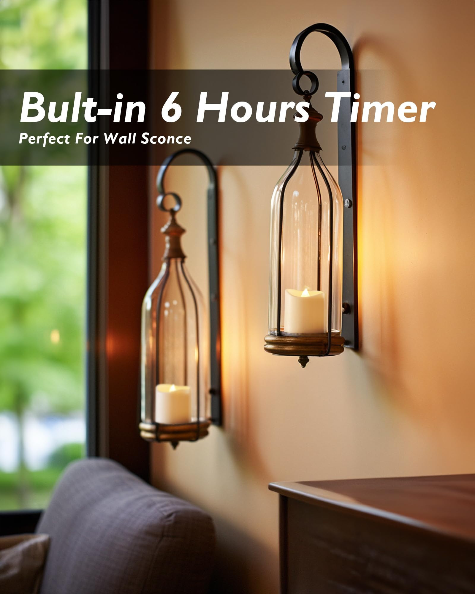 Homemory 12Pack Timer Flameless LED Votive Candles, Long Lasting Battery Operated Tea Light with ... | Amazon (US)