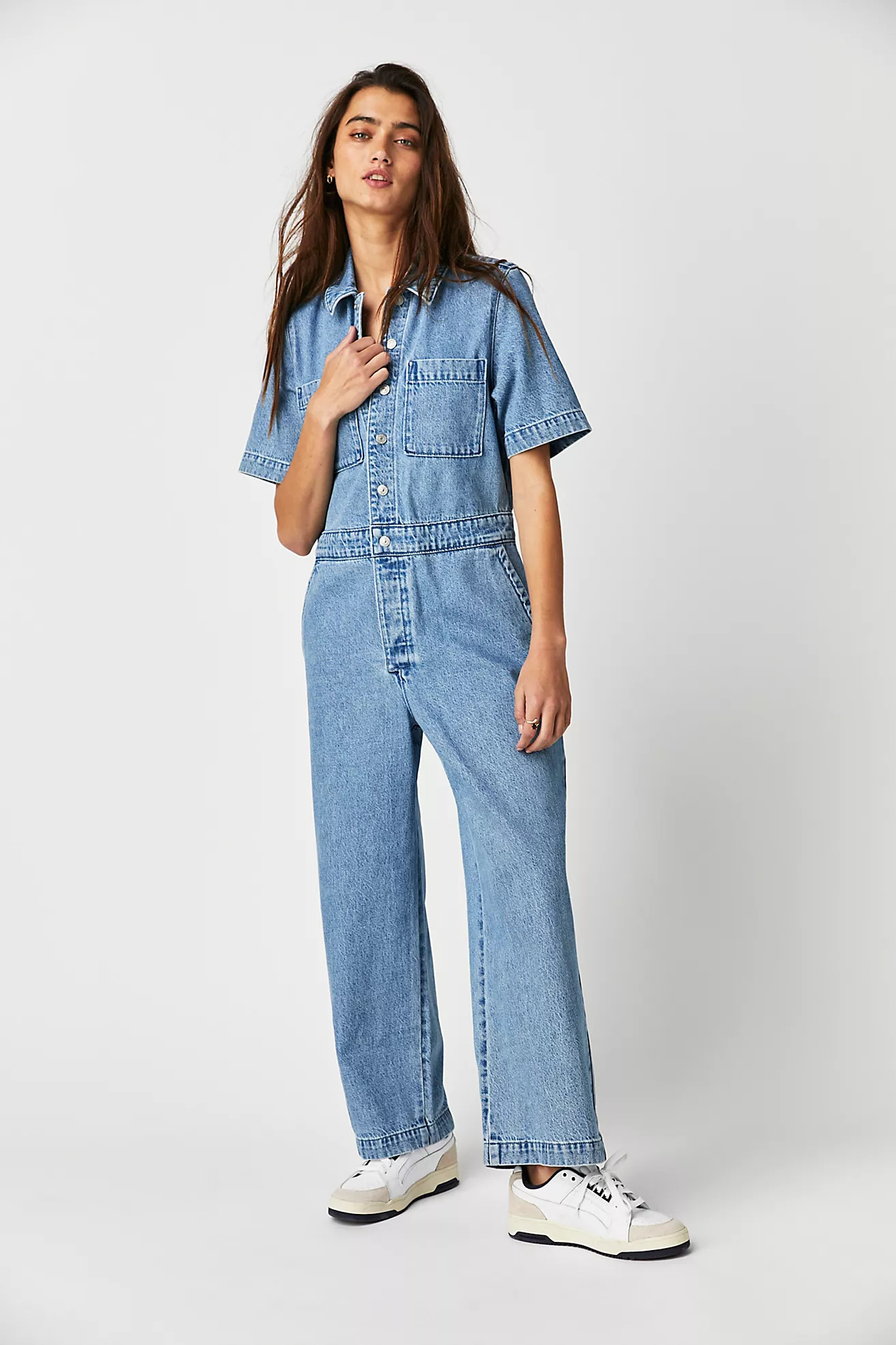 Levi's Short Sleeve Coverall | Free People (Global - UK&FR Excluded)