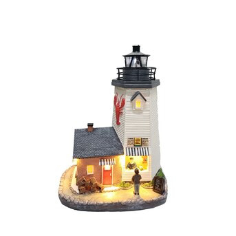 Carole Towne Animatronic Lighted Village Scene | Lowe's