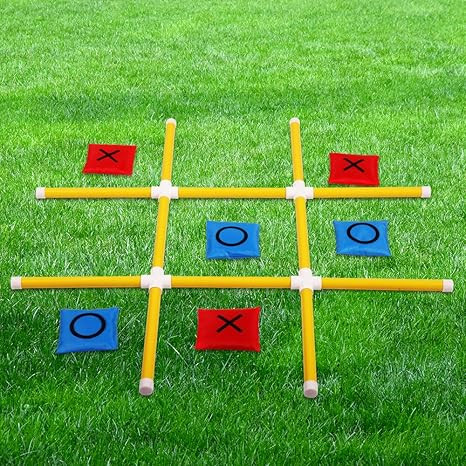 OTTARO Giant Tic Tac Toe Game Outdoor Indoor for Family, Outdoor Bean Bag Toss Game for Adults an... | Amazon (US)