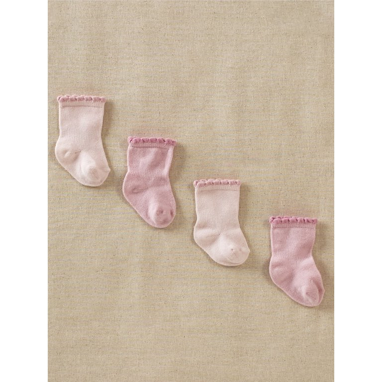 Modern Moments by Gerber Baby Girls Wiggle-Proof Socks, 8-Pack (Newborn-12 Months) - Walmart.com | Walmart (US)