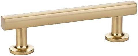 Emtek 86677 Freestone Cabinet Pull Satin Brass (10" Centers) | Amazon (US)