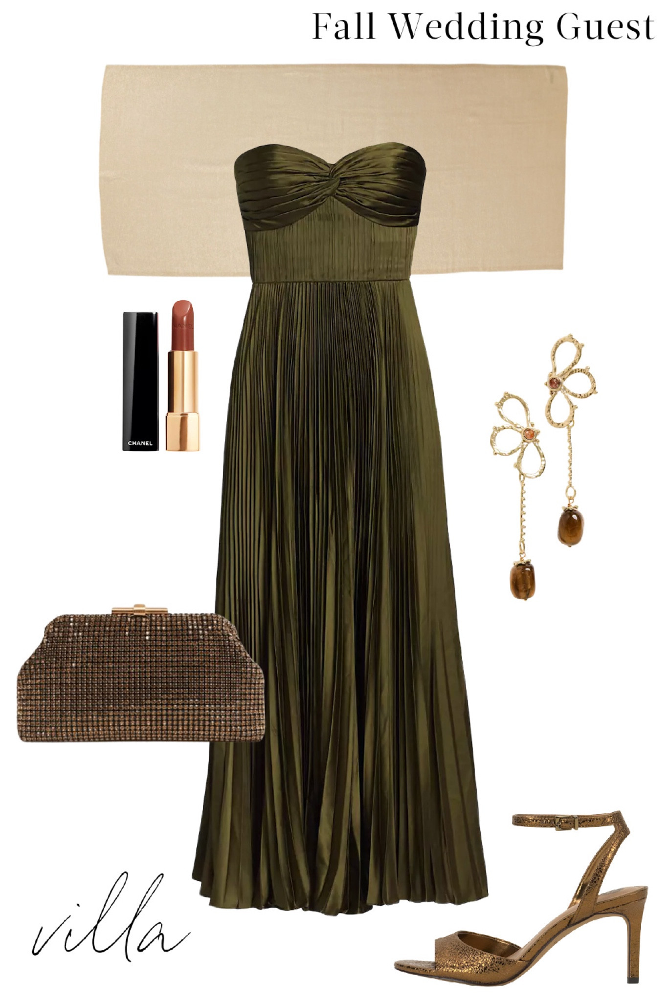 strapless open back dress PLEATED LONG SKIRT WITH SLIT – Large Houndstooth – Norma Kamali main image 0