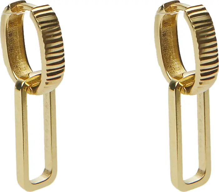 Argento Vivo Sterling Silver Double Hoop Drop Earrings | Nordstrom | Nordstrom