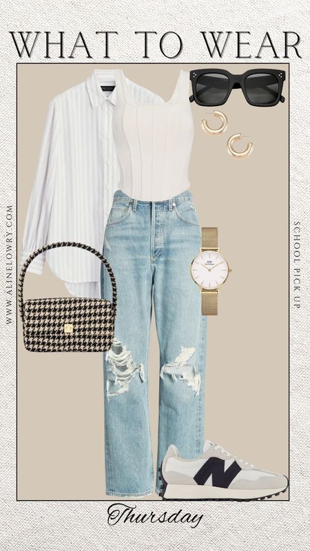 What to wear this Thursday - school pick up, casual chic 
