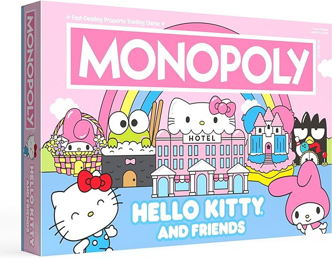 Monopoly: Hello Kitty and Friends, Buy, Sell, Trade Buildings from The Animated Series, Featuring... | Amazon (US)