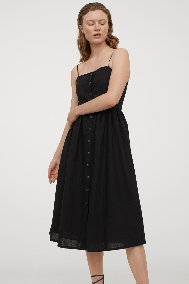 Kleid aus Leinenmix | H&M (DE, AT, CH, NL, FI)