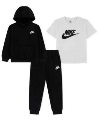 Boys' 4-7 Long-Sleeve Hoodie, T-Shirt and Jogger Pants, 3-Piece Set | Macy's