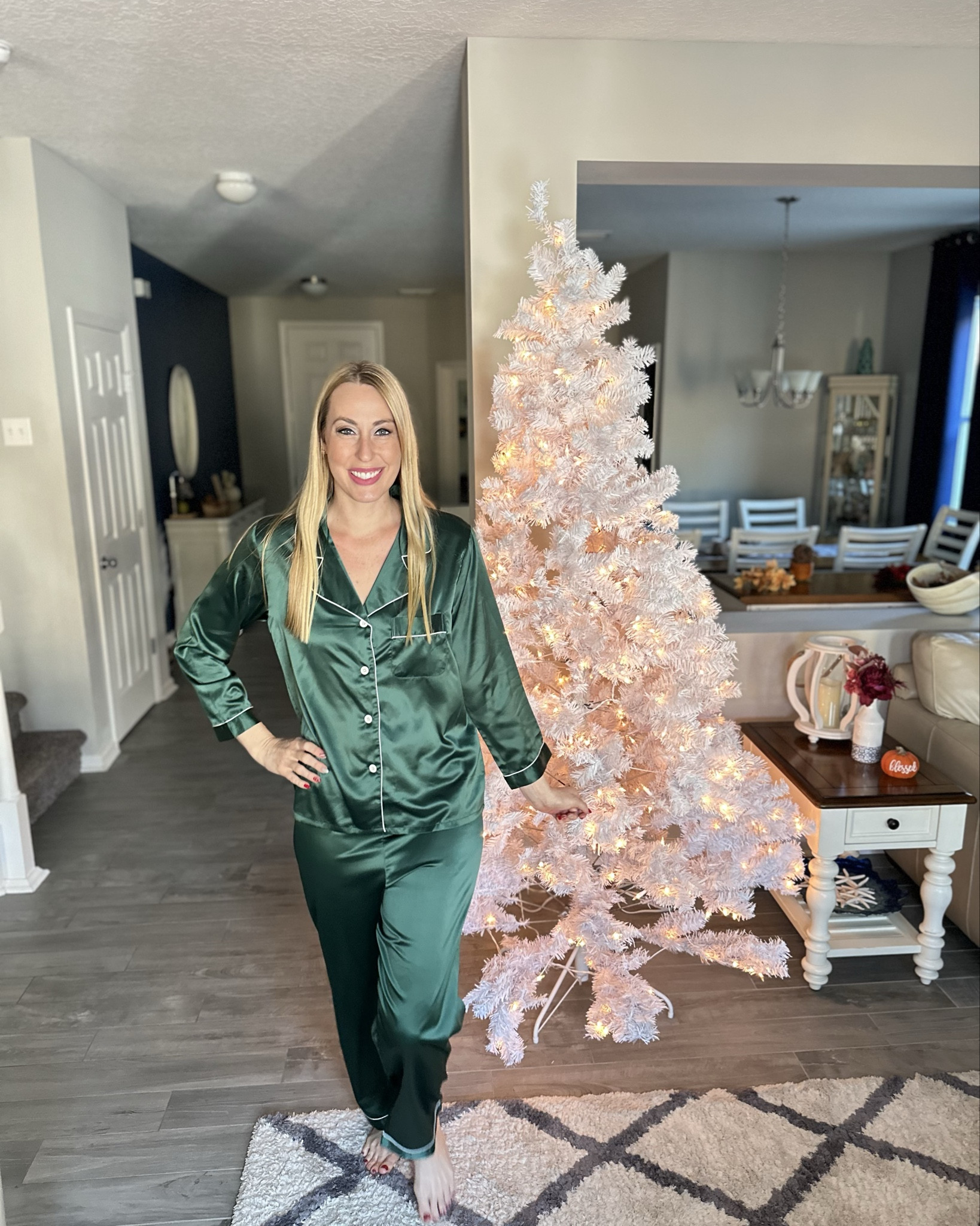 Green 6 piece set pajamas
🎄 these would make such a great gift 
🎄 silky soft and comfortable 
🎄 this set is great for fall and winter
🎄 sized up for it to fit comfortably 

#LTKFindsUnder50 #LTKGiftGuide #LTKHoliday