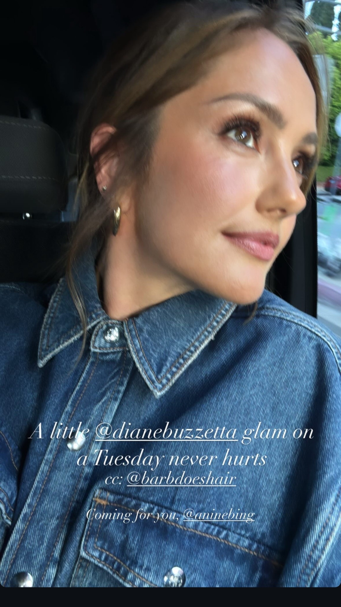Minka Kelly's denim shirt 

#LTKStyleTip