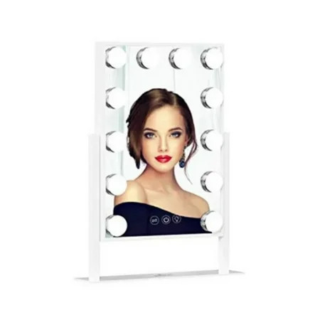 Impressions Vanity Hollywood Tri-Tone XL Makeup Mirror with 12 LED Bulbs Dressing Mirror with 360 De | Walmart (US)