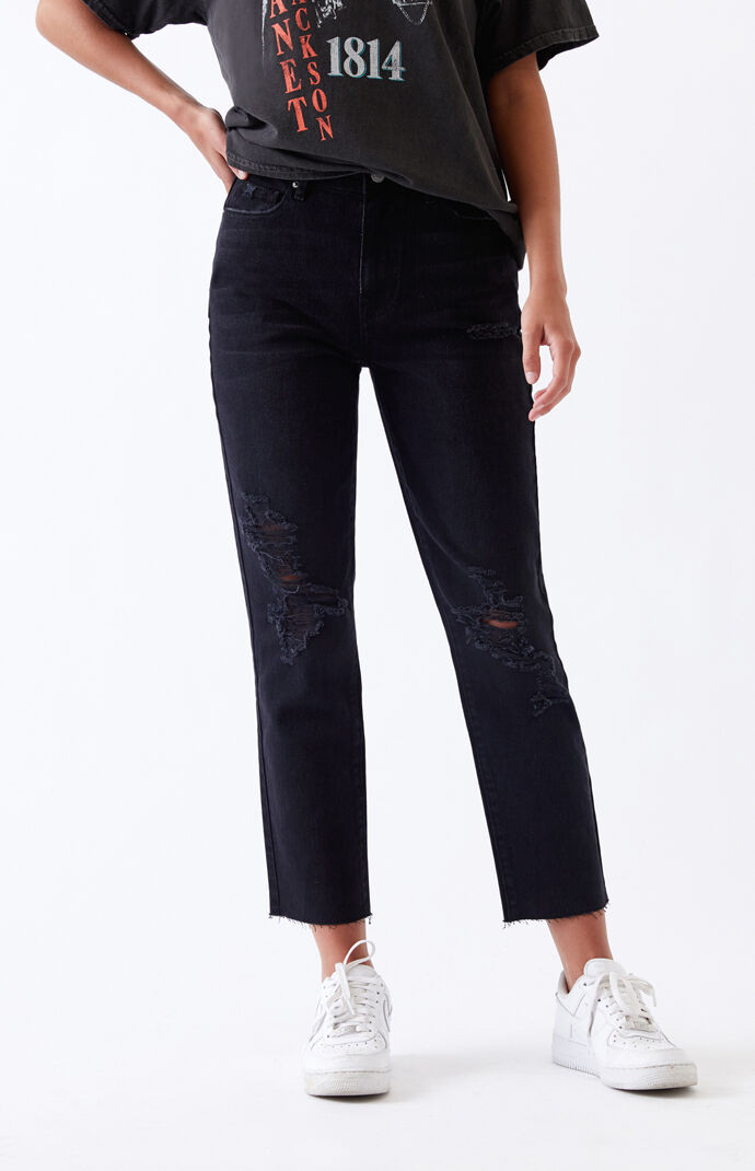 PacSun Thumble Black Mom Jeans | PacSun