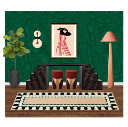 Biggest crush of the year so far : this insanely cool dog print !! 😍
Fabulous and affordable if you can believe it - make it sing with a bold contrasted look like this best selling wallpaper from Drop It Modern 💕
I love the mix of high end pieces and affordable ones to create this unique and show stopping entrance look ! 
#entryway #console #bold #eclectic #maximalism

https://liketk.it/4yALm

#LTKstyletip #LTKhome