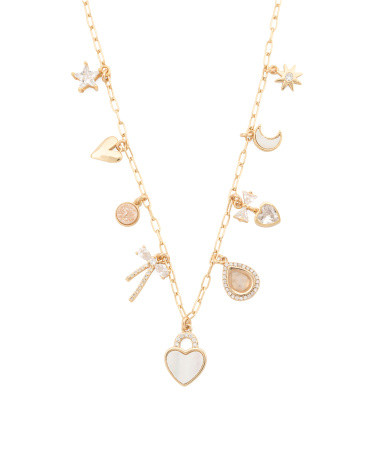 Gold Fem Icon Heart Charm Necklace | Jewelry | Marshalls | Marshalls