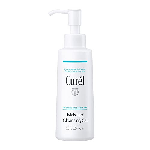 Curel Japanese Skin Care Makeup Cleansing Oil for Face, Oil-Based Makeup Remover for Dry, Sensitive Skin, Fragrance Free Facial Cleansing Oil, 5 Oz | Amazon (US)