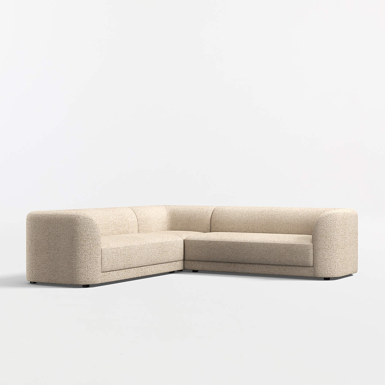 Contour 3-Piece L-Shaped Sectional Sofa | Crate & Barrel | Crate & Barrel