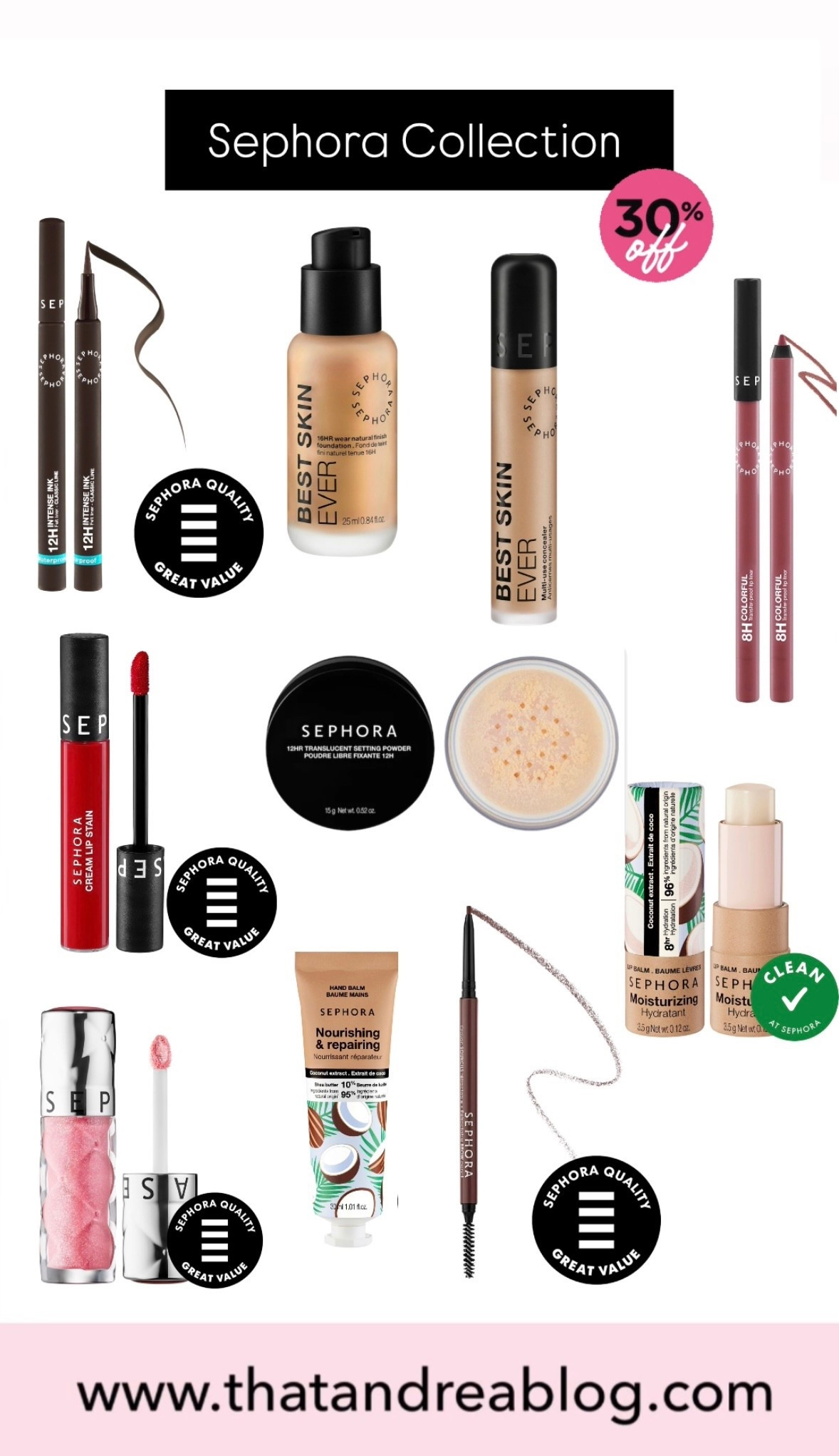 Sephora 
Sephora collection 
Sephora sale 
Sephora collection sale 
Foundation 
Concealer 
Lip liners 
Translucent powder 
Lip gloss 

#LTKSaleAlert #LTKFindsUnder50 #LTKBeauty