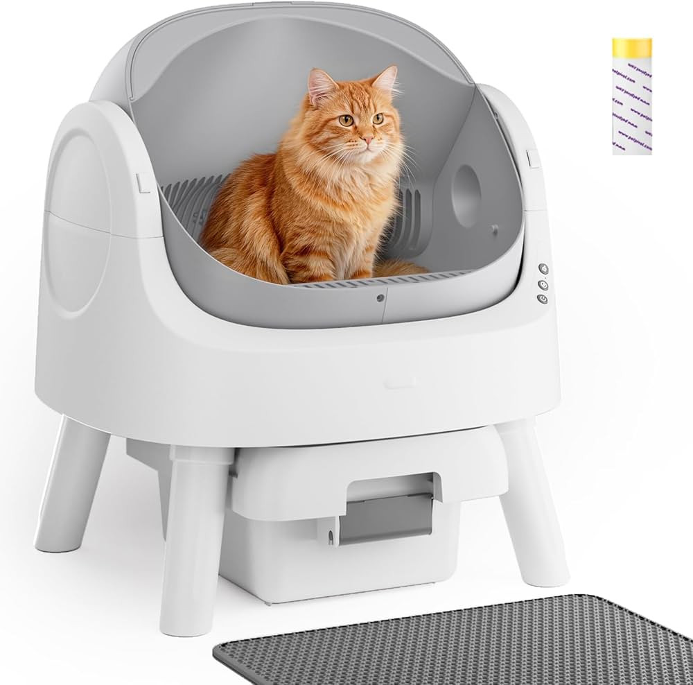 Self Cleaning Cat Litter Box, Automatic Litter Box for Multiple Cats, Integrated Safety Protectio... | Amazon (US)