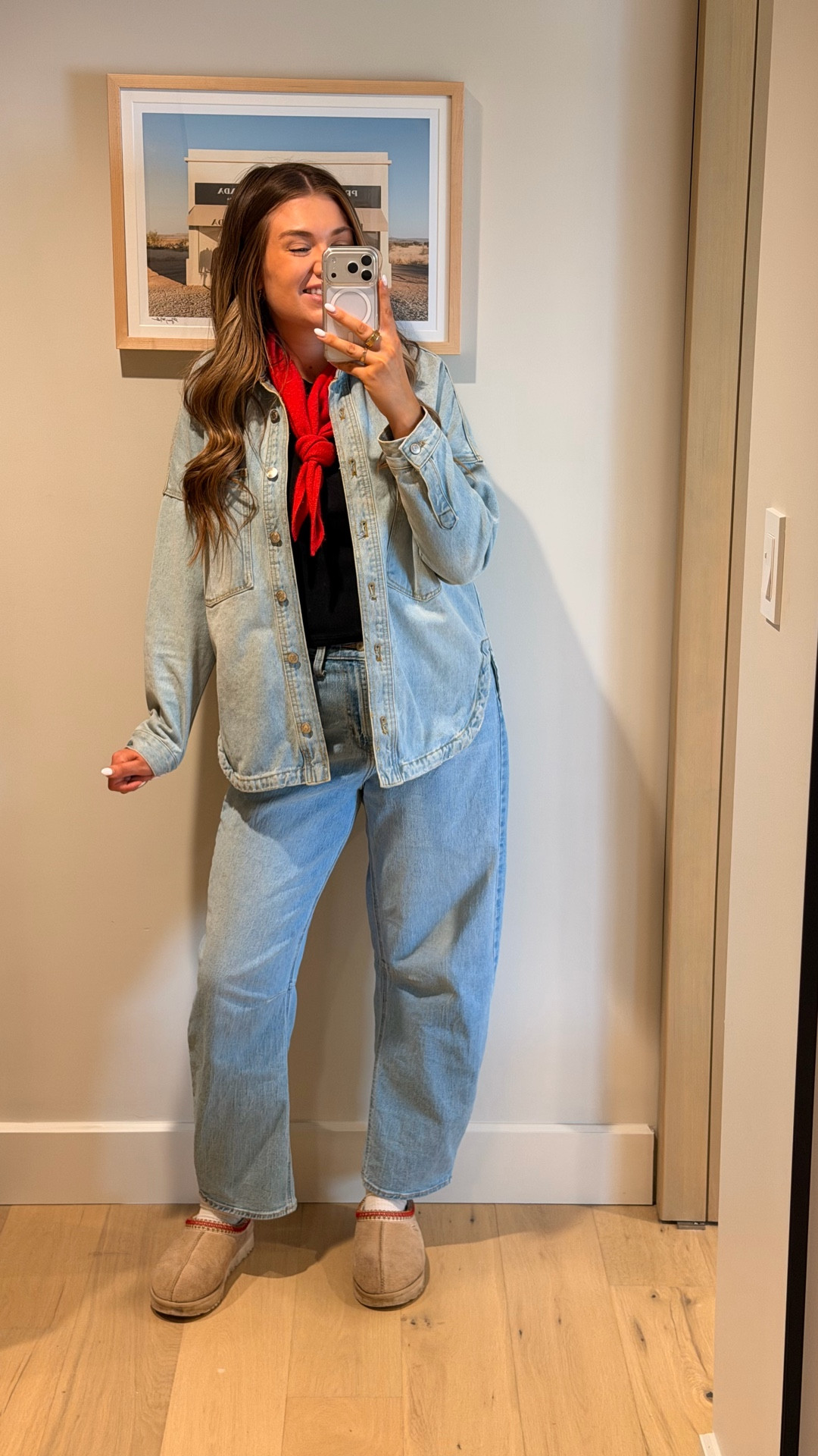 A little denim on denim with red to represent the best country 😘🍁🇨🇦🥰

#LTKmidsize #LTKwinter #LTKcanada