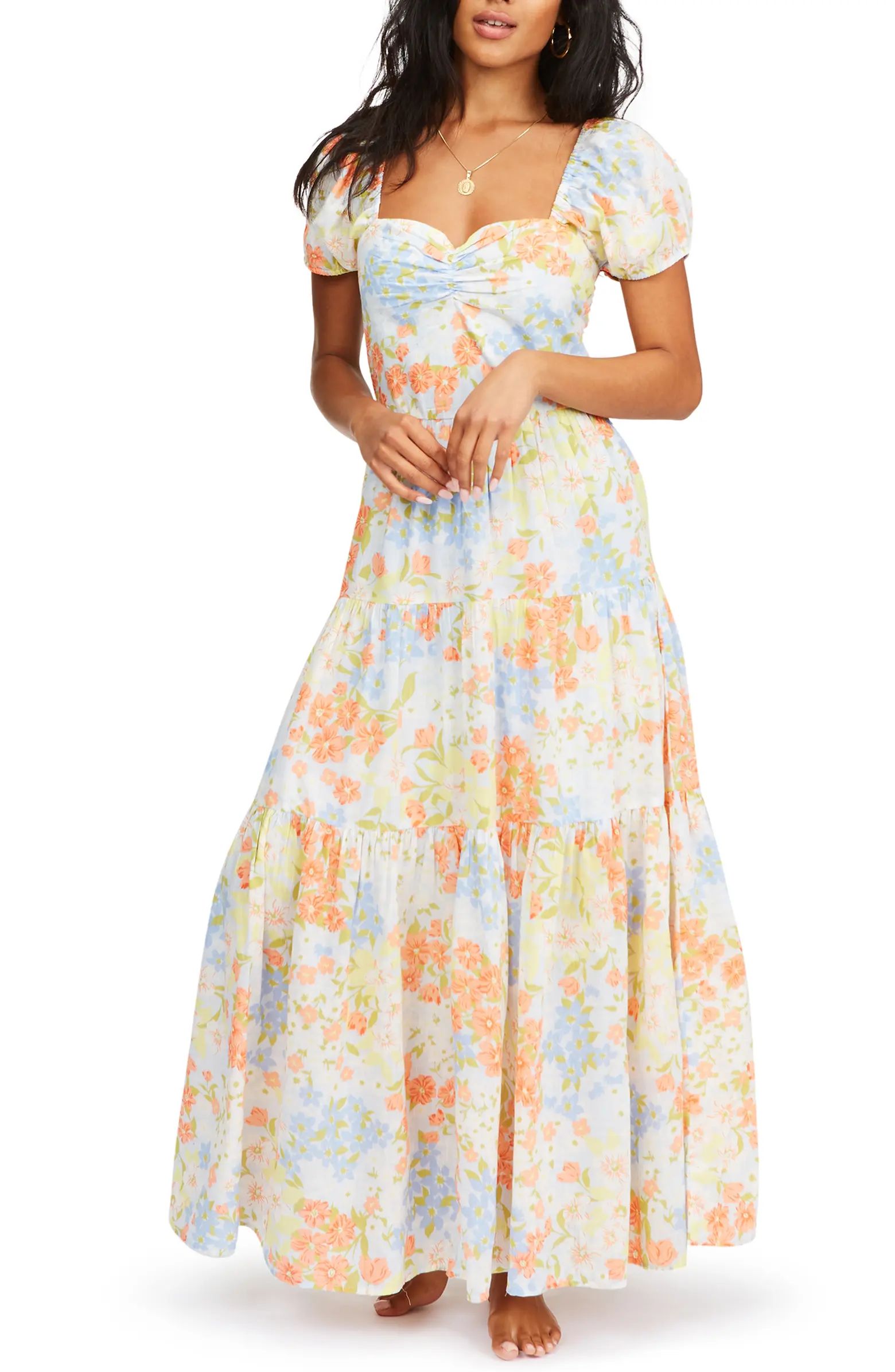 Sunrise Floral Tiered Maxi Dress | Nordstrom