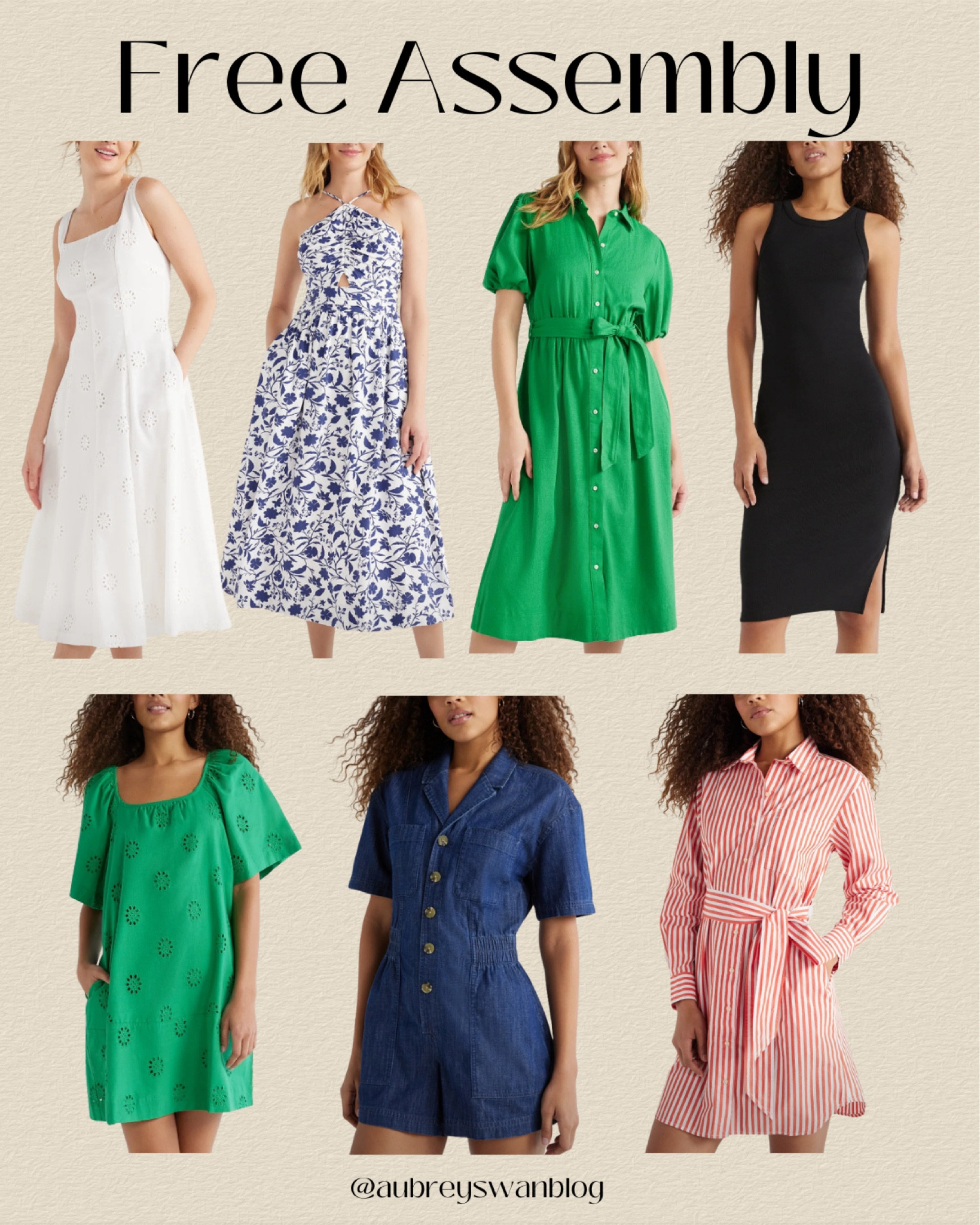 utility square neck a line midi dress Built-In Shapewear A-Line Midi Dress | Tummy Control main image 0