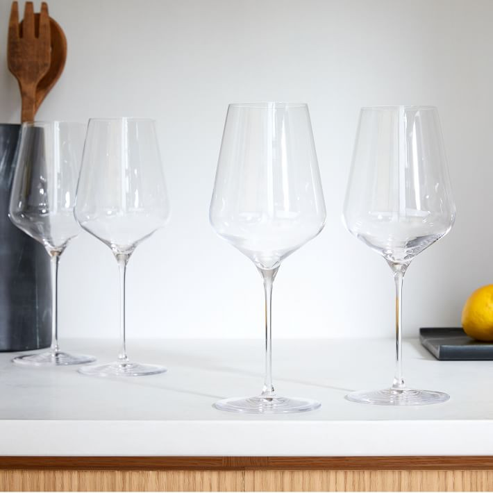 Starlight Lead-Free Crystal White Wine Glass Sets | West Elm (US)