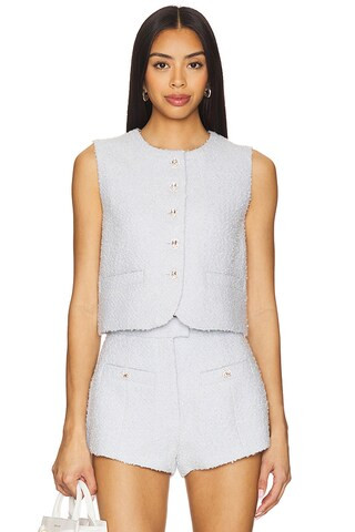 Lovers and Friends Balle Vest in Baby Blue from Revolve.com | Revolve Clothing (Global)
