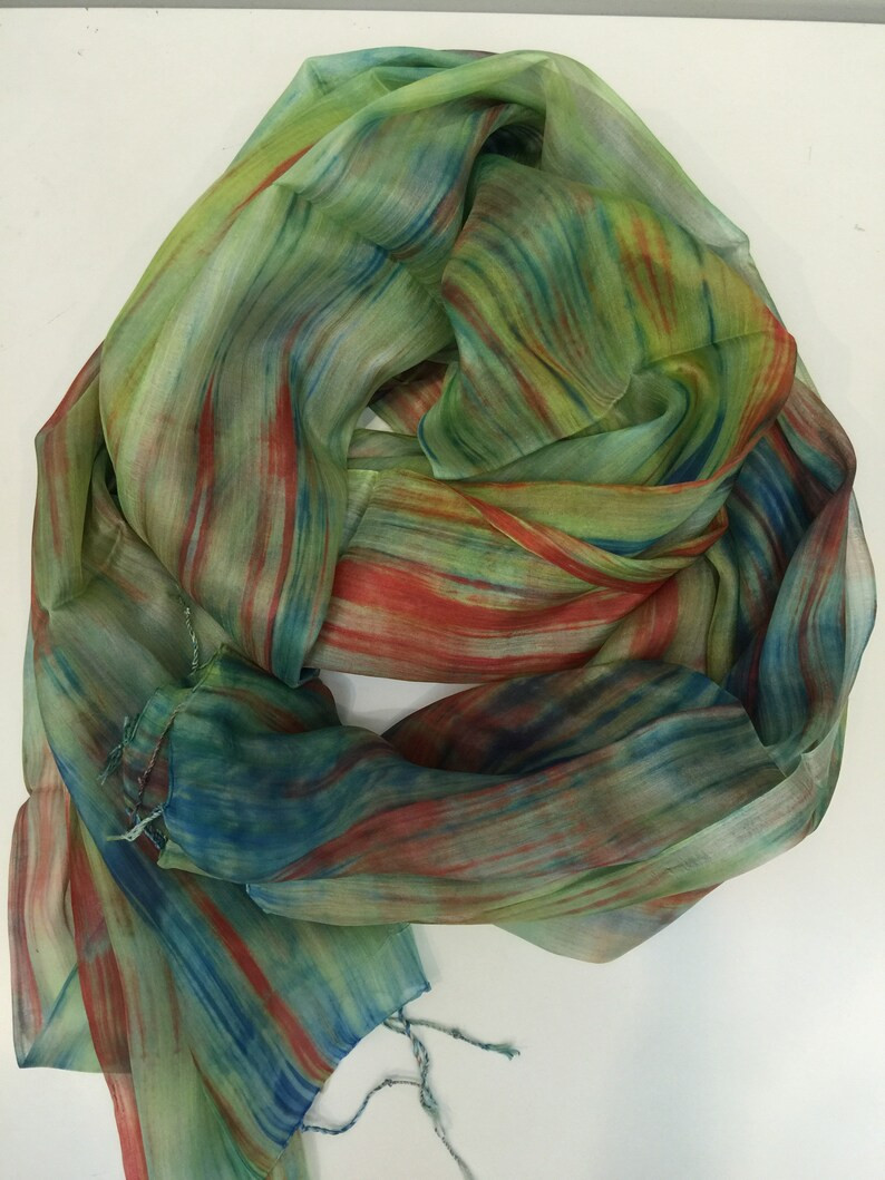 100% Silk Scarf in Various Colors Long Natural Mulberry Silk - Etsy | Etsy (US)