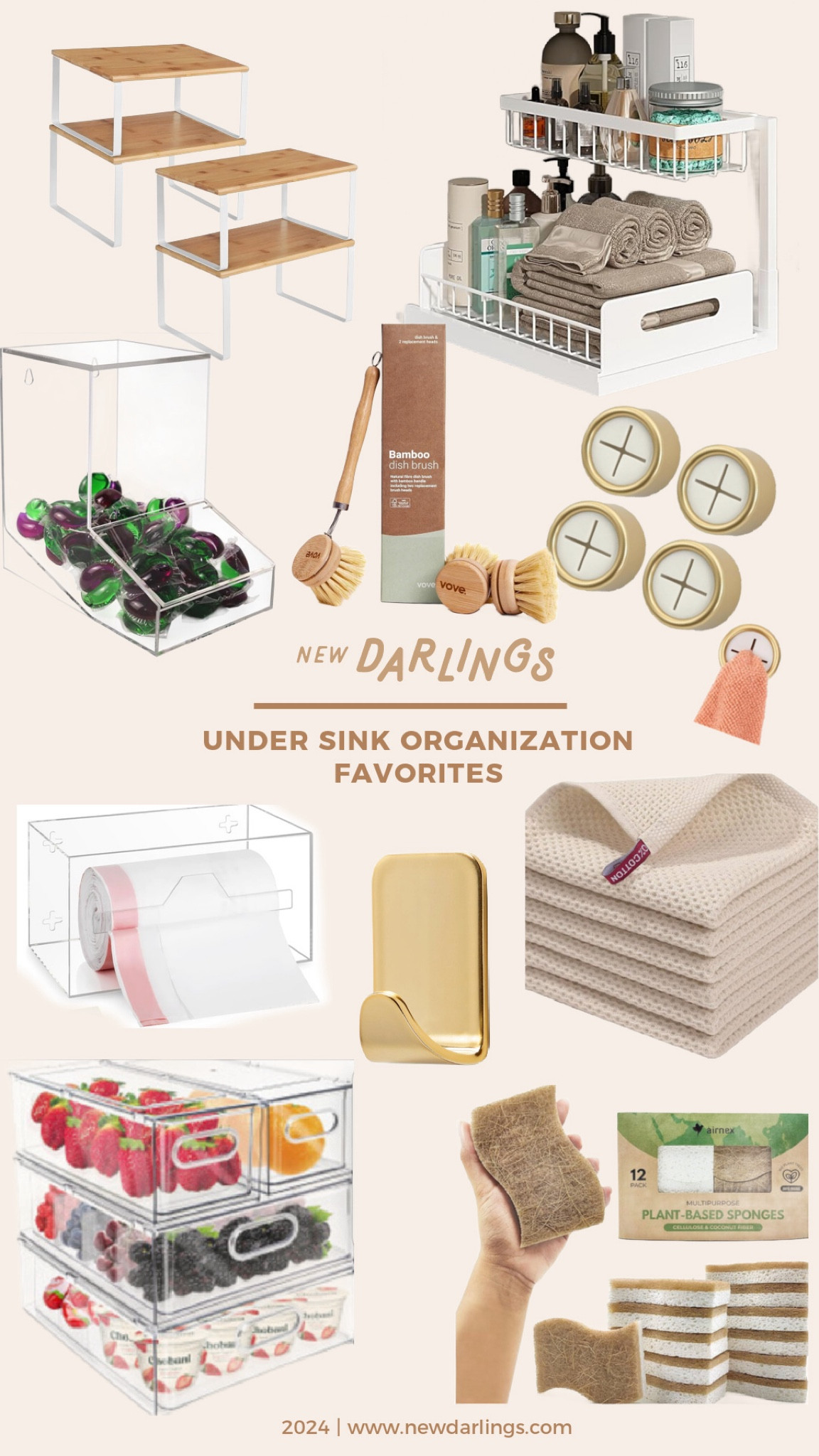 Under kitchen sink organization favorites.

Easy storage ideas / kitchen organization 

#LTKFindsUnder100 #LTKHome