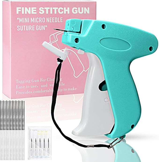Stitch Gun for Clothes， Handheld Stitch Gun Quick Clothing Fixer，Sewing Kit Includes 1,000 Bl... | Amazon (US)
