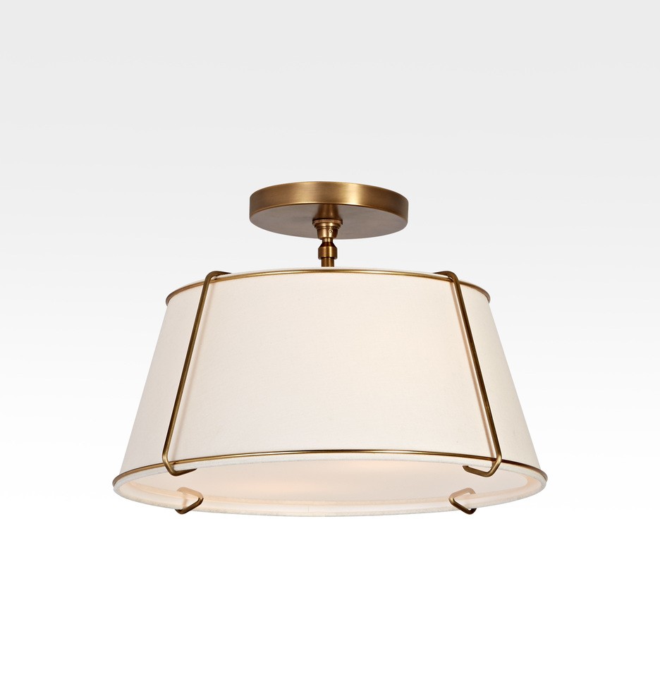 Conical 16" Drum Semi-Flush Fixture | Rejuvenation
