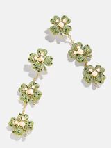 Mickey Mouse Disney Four-Leaf Clover Drop Earrings - Green/Gold | BaubleBar (US)