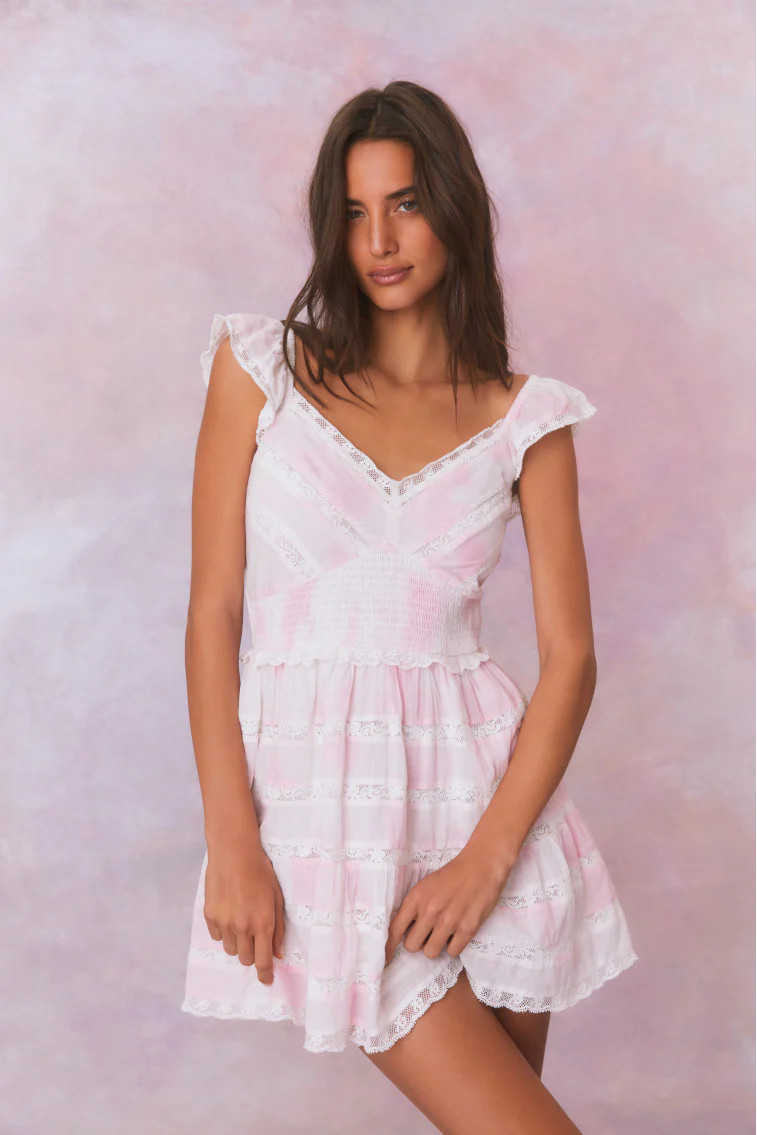 Finny Hand Dyed Mini Dress | LoveShackFancy