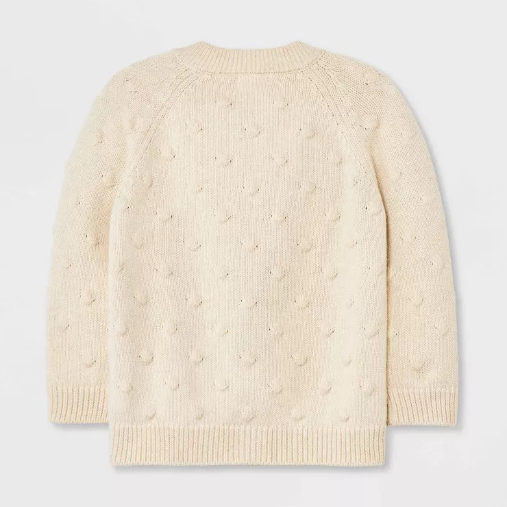 Baby Bobble Sweater Cardigan - Cat & Jack™ Oatmeal | Target