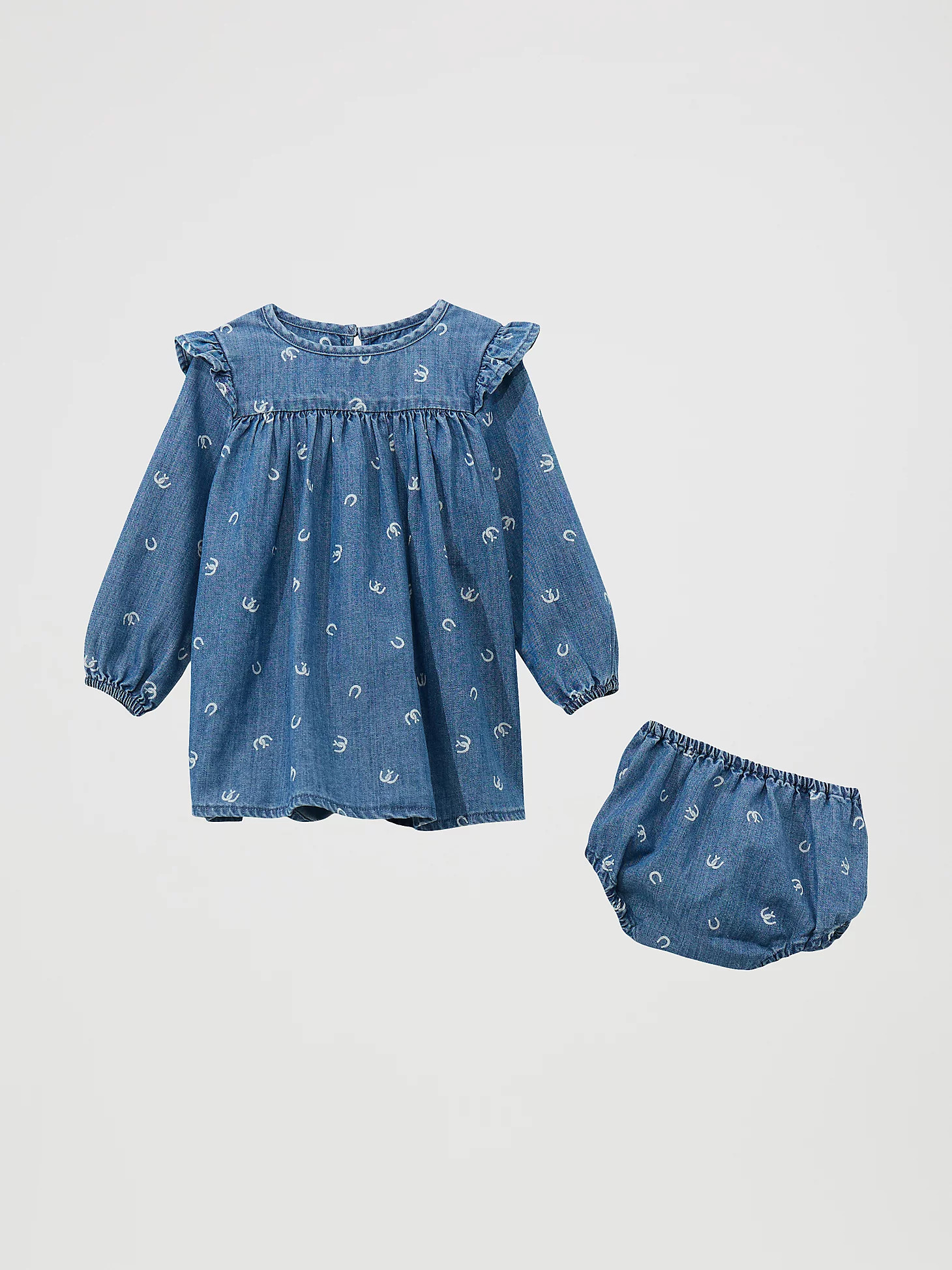 Little Girl's Denim Trapeze Dress | Wrangler